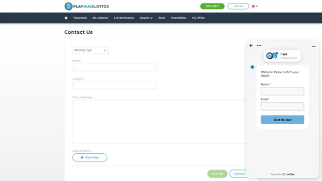 playhugelottos casino support