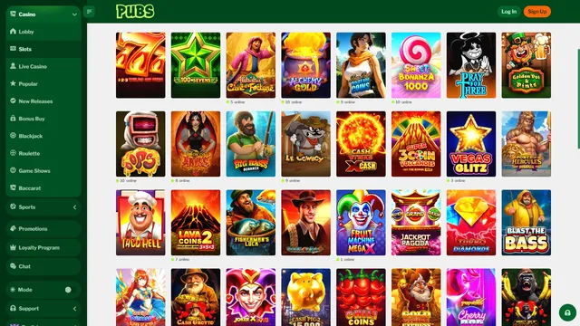 pubs casino games