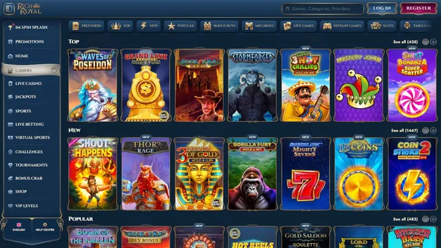 richroyal casino games