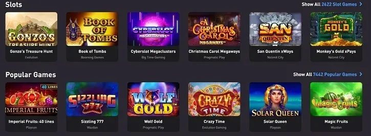 rocketpot casino games