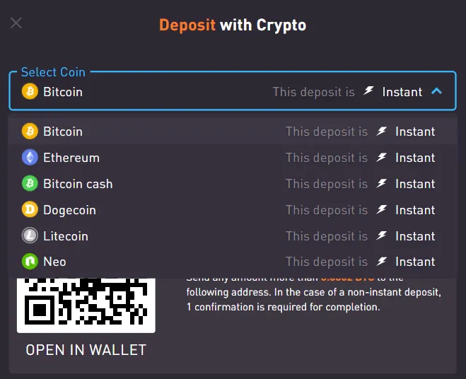 rocketpot deposit crypto methods