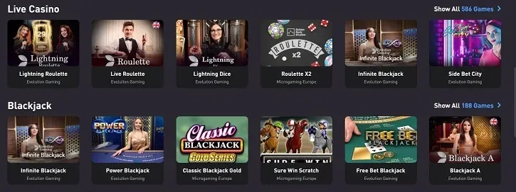 rocketpot live casino