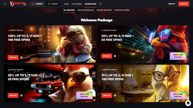rooster.bet casino promotions