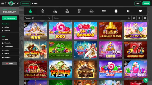sirwin casino games