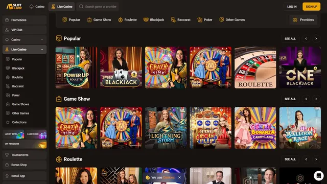 slotlair casino live games