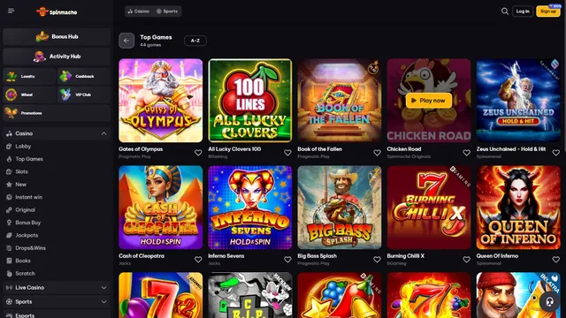 spinmacho casino games