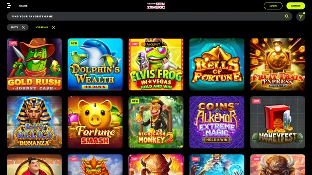 spinsamurai casino games