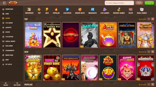 stonevegas casino games