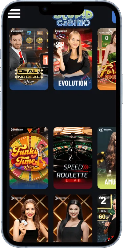 stupid casino phone live games