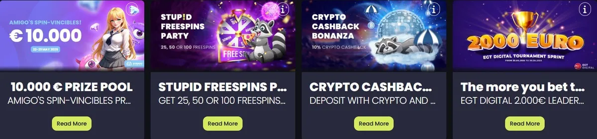 stupid casino promotions cashback