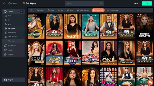 twinvegas casino live games
