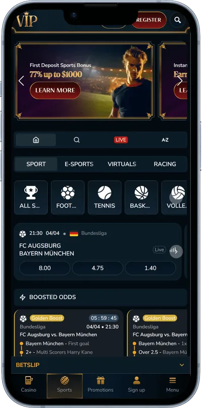 vipcasino.io mobile casino sport betting