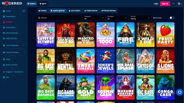 wagered casino games