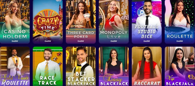 wazbee casino top live games