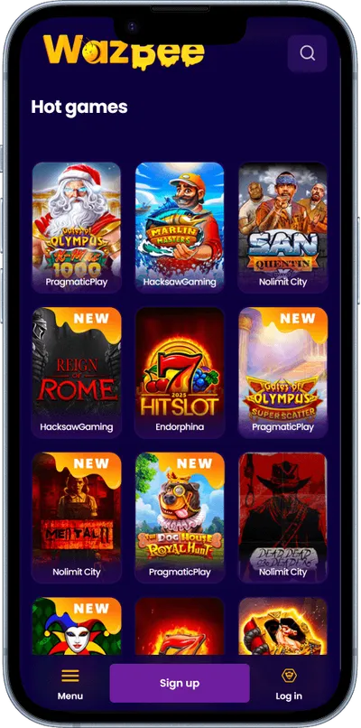 wazbee casino phone top games