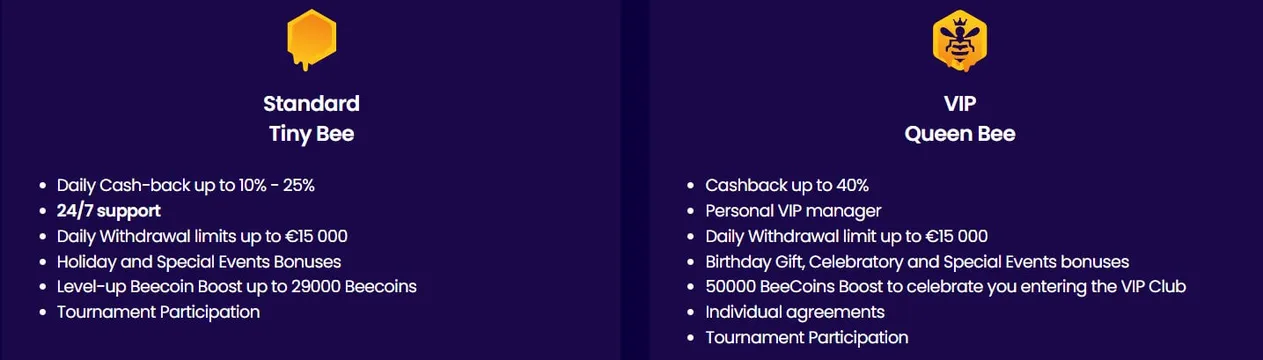 wazbee casino vip program