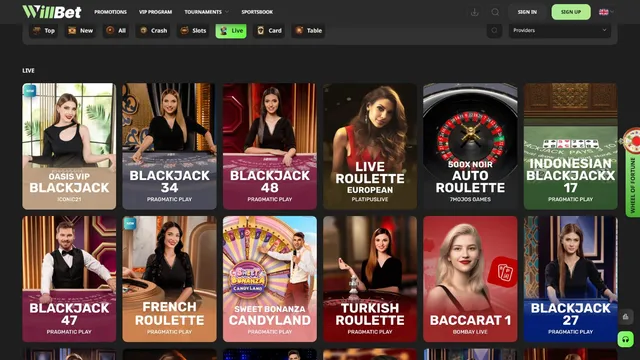 willbet casino live games