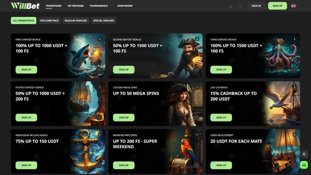 willbet casino promotions