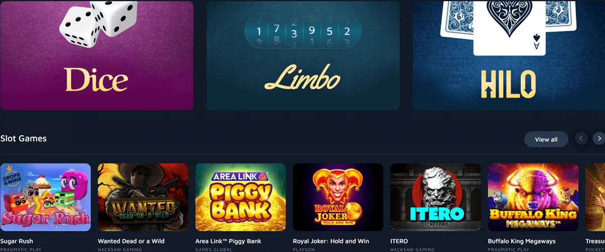 wolfbet casino games