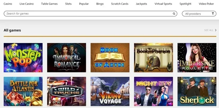 zevcasino games