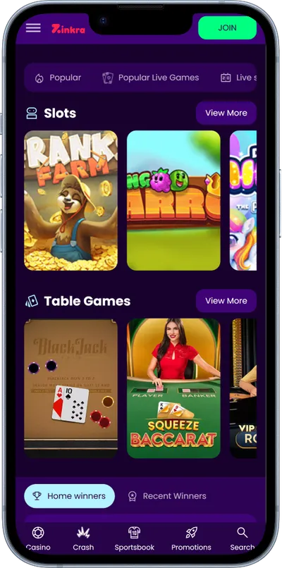 zinkra casino phone slots