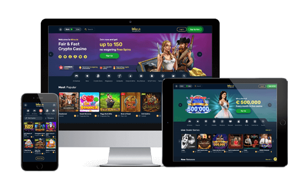winz casino website screens