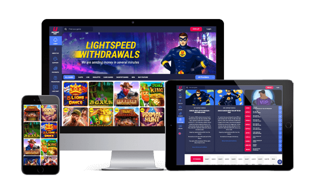 instanpay casino website screens