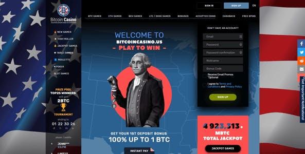 bitcoincasino.us website screen