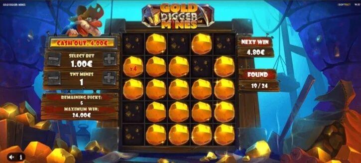 gold digger mines minesweeper jeu