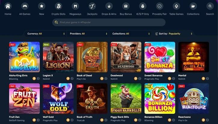 winz casino slots