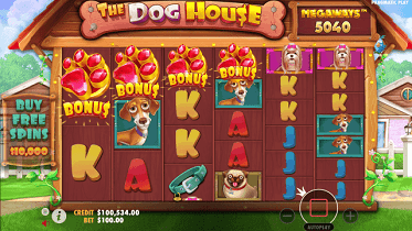 the dog house megaways slot screen small
