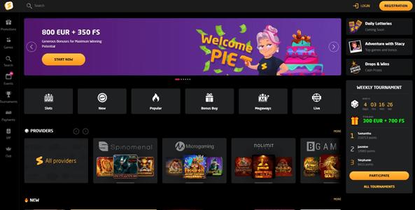 stay casino website screen