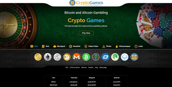 cryptogames.net website screen